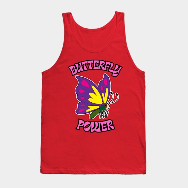 🦋 Butterfly Power – Cute Fairy Tale Fantasy Butterfly Tank Top by Pixoplanet